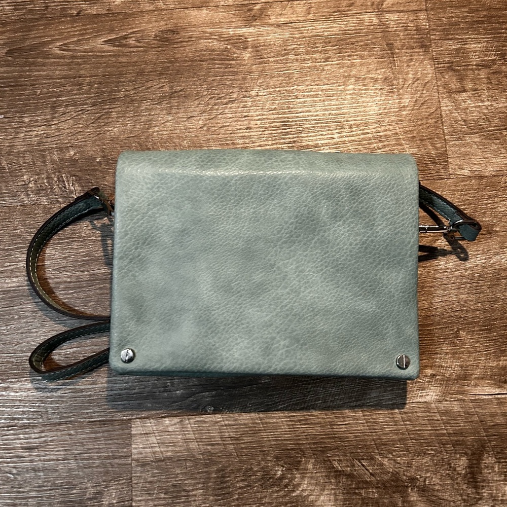 Sleek Pale Turquoise Crossbody Bag